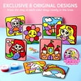 thumbnail image 4 of Klever Kits Air Dry Clay Painting for Kids, 8 Pre-grooved Clay Modeling, Non-Toxic Material Complete DIY Arts and Crafts Set for Boys & Girls Ages 4-9, 4 of 9