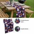thumbnail image 5 of Halloween Purple Table Runner - 120 Inch Long, Kitchen Dining Table Runner Dresser Scarves, Black White Ghost Orange Skull Pumpkin Farmhouse Decor for Coffee Tables Wedding Party Banquet, 5 of 8