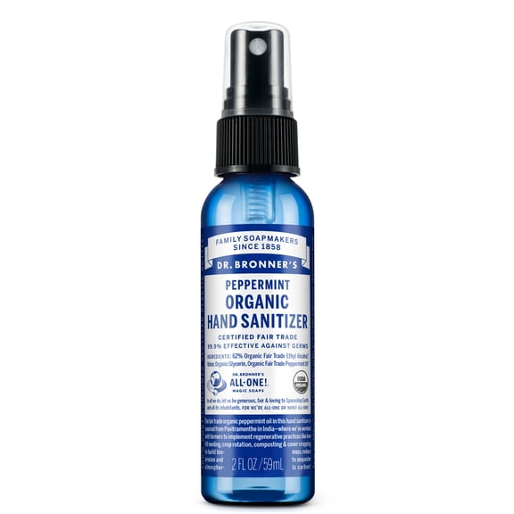 Dr. Bronner's Peppermint Hand Sanitizer - 2 oz