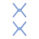 thumbnail image 3 of Inteprter Tapete resistente al calor aislamiento cruzado mantel antideslizante posavasos de cocina plegable mantel de escritorio almohadilla azul Azul 2piezas, 3 of 6