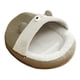 thumbnail image 3 of Cama cueva para mascotas, nido semicerrado para gatos, lavable, cálido, antideslizante, suave, tienda de campaña para gatos pequeños, cachorros y , Gris, 3 of 9
