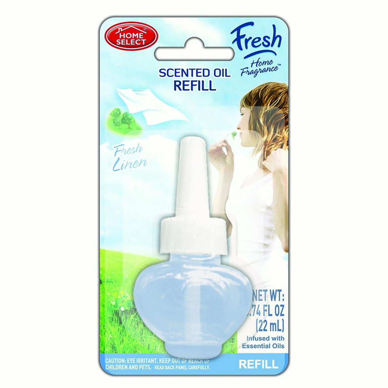 Home Select PlugIn Air Fresheners Refill, Fresh Linen, 0.74 Oz