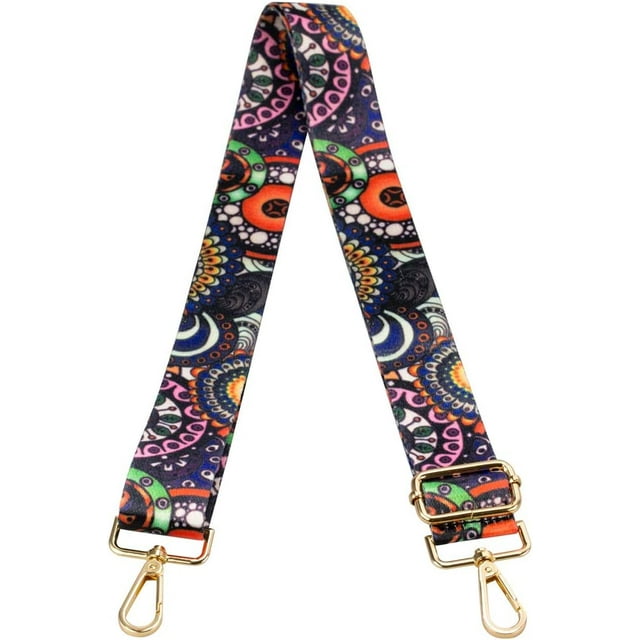 SURJDE Sangle Bandoulière pour Sacs à Main de Rechange Réglable Guitare Style Multicolore Sangles de Sac à Main (Boho)