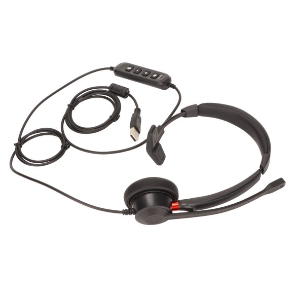 USB Business Headset,Call Center Headset ENC Office Headset Telephone Headphone Best in Class