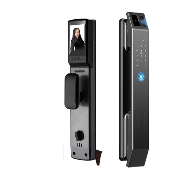 3D Face Recognition Unlock Digital Door Lock With Camera FInrprint Password Unlock Keyless Electronic Door Lock ,Smart and Convenient