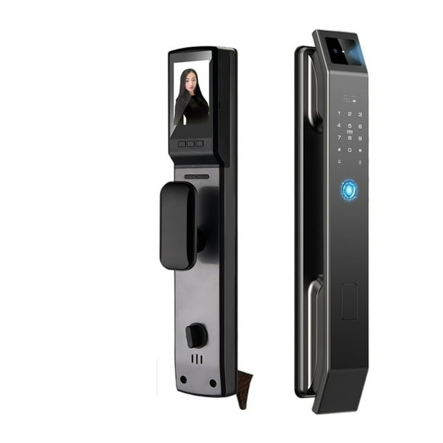 3D Face Recognition Unlock Digital Door Lock With Camera FInrprint Password Unlock Keyless Electronic Door Lock ,Smart and Convenient