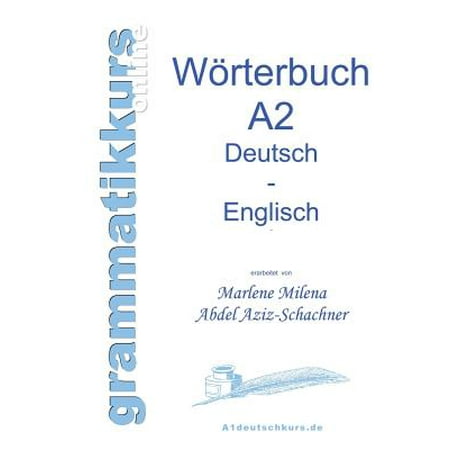 Wortschatz Deutsch - Englisch Niveau A2 - Walmart.com