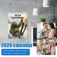 thumbnail image 2 of Animal Calendar 2026 - Funny Sloth Skiing Monthly Planner,Cute 12 Month Wall Calendar,Humor Art Design with Large Writing Space,Year Organizer for Home Office Dorm Bedroom 8.2x11", 2 of 6