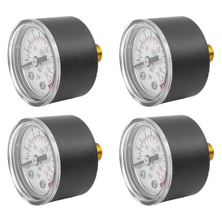 4X 0-12BAR 0-170PSI 10mm Thread Gas Air Pump Pressure Gauge Compressor Manometer
