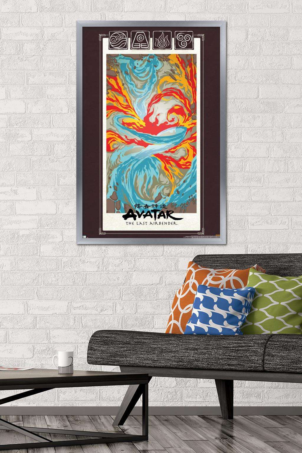 Avatar - Elements Wall Poster, 22.375" x 34", Framed
