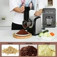 thumbnail image 3 of Qhomic Electric Cheese Grater,5 in-1 Professional Electric Vegetable Slicer Rotary Electric Gratersr/Salad/Chopper/Shooter with One-Touch Control with 5 Free Attachments,150W, 3 of 10