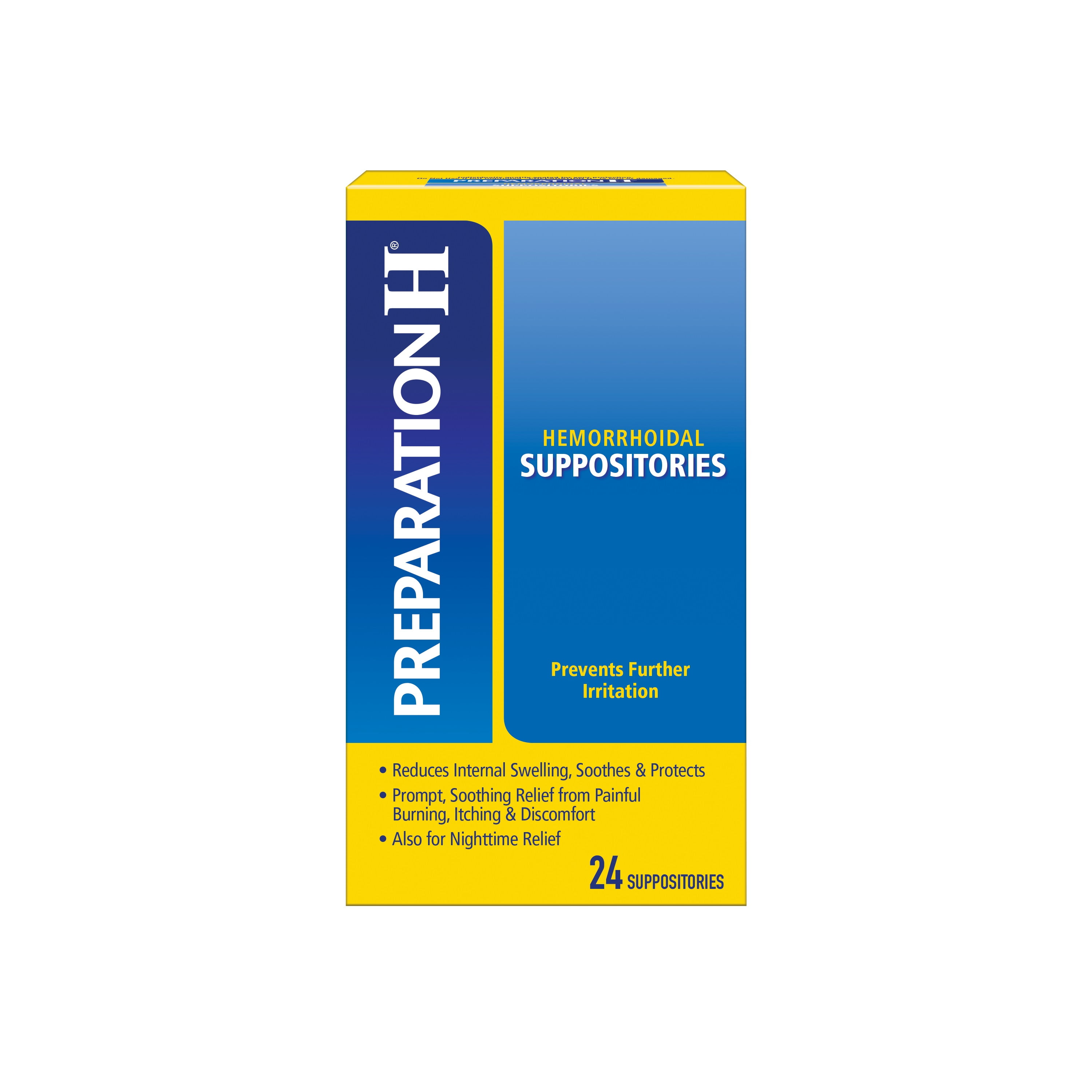 PREPARATION H Hemorrhoid Symptom Treatment Suppositories(Cocoa Butter