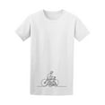 thumbnail image 1 of Line Father With Son Bicycles T-Shirt Men -Image by Shutterstock, Male Small, 1 of 2