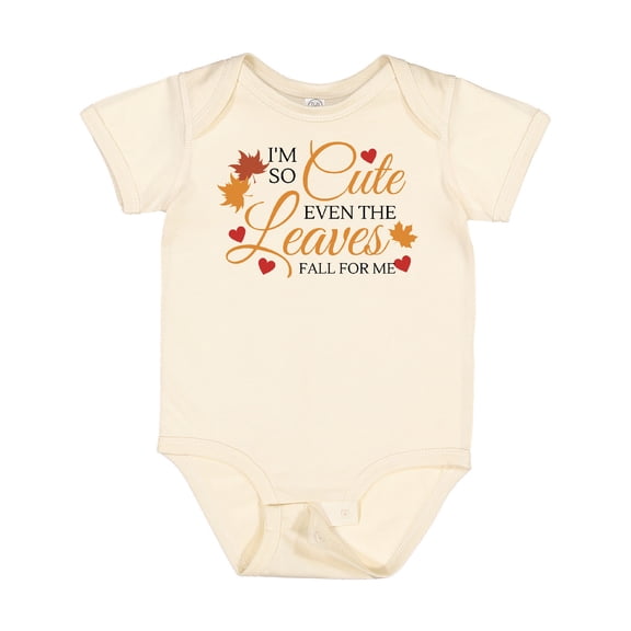 Inktastic I'm So Cute Even the Leaves Fall for Me Boys or Girls Baby Bodysuit