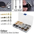 thumbnail image 5 of ODOMY 28/240/360 Pcs/set Metal Tubular Rivets Leather Rivets Double Cap Rivet Metal Studs Tubular Simple Cap with Fixing Tool Kit, 5 of 6