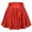 Red, variant on Mini Skirt for Women Carnival Metallic Skater Sparkly Shiny Flared Pleated A Line Skort Casual Comfortable Womens Skirts Blue L