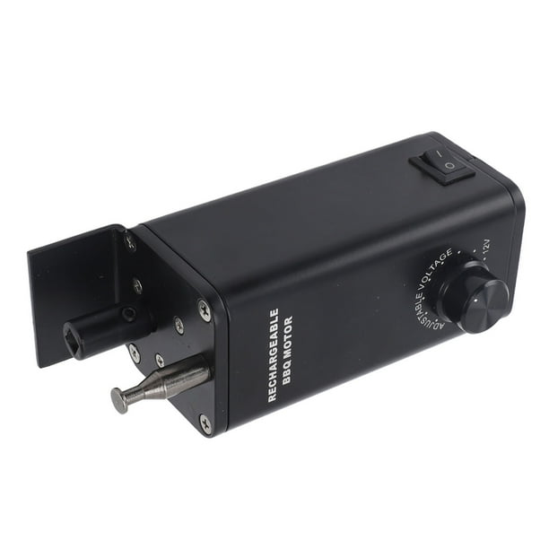 Motor De Asador, 10W 3 A 12V Función De Marcha Atrás Automática Interruptor Impermeable Recargable Motor De Parrilla Eléctrica De aleación De Aluminio Para Barbacoa Al Aire