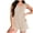 Khaki, variant on Rompers for Women Button down Ribbed Sleeveless Jumpsuit Shorts Wide Leg Summer Casual Overalls with Pockets