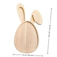 thumbnail image 4 of CoreLiving Easter Wooden Serving Platters Bunny and Egg Shape Charcuterie Boards Spring Wood Trays Decorative Wooden Snack Cheese Dish Plates for Spring Holiday Housewarming Presents, 4 of 7