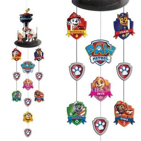 Amscan Paw Patrol PresNok Adventures Multicolor 2D Hanging String Decoration - 26 inch x 8 inch - Perfect For Parties & Kids' Rooms - Eye-Catching Design - 1 Count