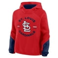 thumbnail image 2 of Women's Fanatics Red St. Louis Cardinals Oversized Time to Win Pullover Hoodie, 2 of 3