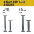 thumbnail image 6 of 2 in. x 12 in. Round Flange Pipe Table Legs - 2 Pack, 6 of 10