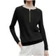 thumbnail image 2 of Camisas para mujer,Camiseta de manga larga con cuello en V y cremallera para mujer, top informal de poliéster, ligera y cómoda, blusa de moda de otoño, sopatenor, 2 of 7
