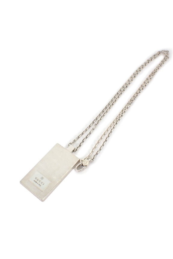 Pre-Owned GUCCI 925 G motif pendant necklace