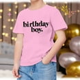 thumbnail image 2 of QUOTAY Happy Birthday Printed Short Sleeve T Shirt For Boys Child Casual Crew Neck Fans Present Tops For Pink_002,120, 2 of 4