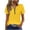 Yellow, variant on RQYYD Womens Short Sleeve Half Zip Dressy Tops Solid Casual Blouses Basic Tee Daily Clothes
