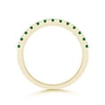 thumbnail image 2 of Angara Natural 0.59 Ct. Emerald Non Eternity Wedding Band in 14K Yellow Gold for Women (Ring Size: 12), 2 of 8