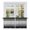 Gray, variant on Orange Gray Tier Curtains, Farmhouse Retro Gradient Wooden Grain Light Filtering Kitchen Curtains, 2Pcs Rod Pocket Half Window Treatments Panels for Sink Cafe Cabinet Camper 27.5x24 Inches