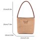thumbnail image 5 of Bolso de ganchillo para mujer, bolso de supermercado suave, bolso tejido para niñas (mariposa caqui), 5 of 5