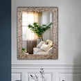 thumbnail image 3 of RADIANCE goods Seashell Finish Rectangular Framed Wall Mirror 32" Height, 3 of 5