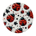 thumbnail image 4 of WYYP Ladybug Round Tablecloth Washable for Home Kitchen Outdoor Decoration 100% Polyester Fiber White, 4 of 8