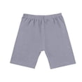thumbnail image 4 of Girls High Waist Bike Shorts, Knee-Length Tight Leggings for Kids, Quick-Dry Workout Shorts and Seamless Cycling Shorts, Athletic Wear for Yoga and Gym, Age 5-13 Years Grey 150, 4 of 9