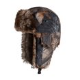 thumbnail image 1 of Orejeras Trapper Bomber Aviator Russian Trooper Fur Winter Ski Hat Hombres Mujeres, Gris, 1 of 2