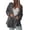 Gray, variant on Womens Soft Polar Fleece Jacket Casual Button Down Lapel Blouse Jackets Solid Color Long Sleeve Shirts Coat with Pockets Lighten Sales of the Day Navy M