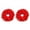 Red, variant on 2 Pack Hair Scrunchie Headwear Tie Ring Plain Big Hairbands for Women(Red)