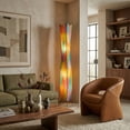 thumbnail image 2 of Eangee Home Design Flowerbud Giant Floor Lamp, Shade Made Of Cocoa Leaves, 13x13x72 Inches, 2 of 9