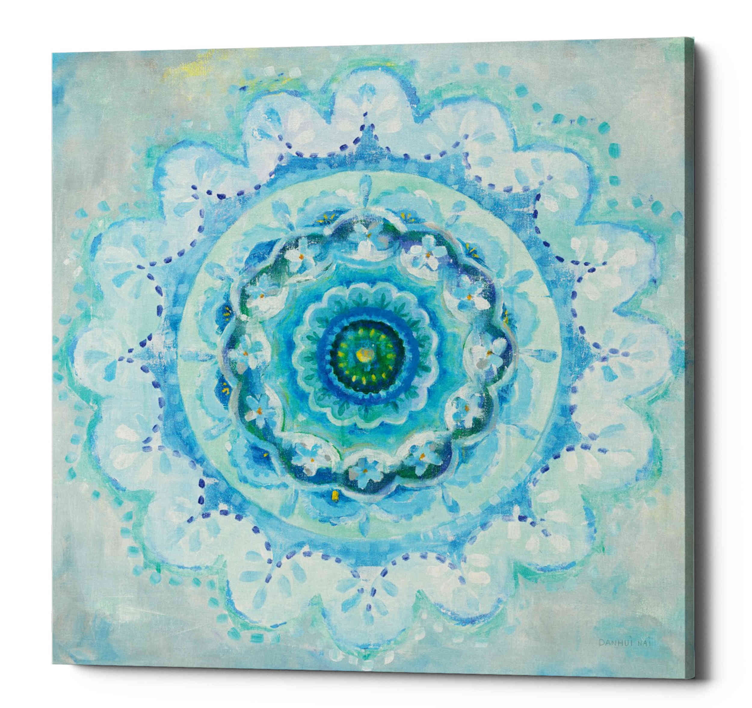 Epic Graffiti 'Coastal Mandala' by Danhui Nai, Canvas Wall Art, 37