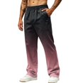 thumbnail image 2 of LTTVQM Ombre Gradient Full Length Pants for Men 2026 All Round Gradient Print Big Side Storage Pockets Outdoor Hiking Wide Leg Full Length Pants Watermelon Red 2XL, 2 of 7