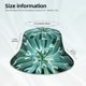 thumbnail image 3 of Fotbe Teal Cactus Sombrero Tipo Pescador con Estampado – Sombrero de Sol de Algodón de Moda para Playa, Golf, Pesca, 3 of 6