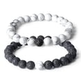 thumbnail image 1 of Pulsera de pareja de nubuck con bomba de piedra, cuerda sexual, 1 of 4