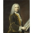 thumbnail image 2 of Balthasar Denner 15x18 Gold Ornate Wood Frame and Double Matted Museum Art Print Titled - Portrait of a Man, Probably Cornelis Troost (1696-1750) (1737), 2 of 4
