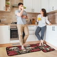 thumbnail image 2 of GZHJMY Skull Rose Kitchen Rug Set of 2 Non Slip Washable Cushioned Anti-Fatigue Kitchen Mat Comfort Standing Floor Mat for Kitchen Washroom Bedroom Carpet Runner, 2 of 7