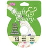 Cousin 24690-01 Craft and Jewelry Nylon Beading Cord No. 30 300 Feet-Pkg-White