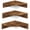 Brown, variant on Grey Corner Floating Shelves Set of 3 Wall Mounted Storage and Display Unit