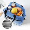 thumbnail image 6 of HUIACONG Aluminum Film Material Lunch Bag for Picnics and Office Work, Durable Insulated Lunch Tote with Front Pocket for Kids and Teens, 6 of 10