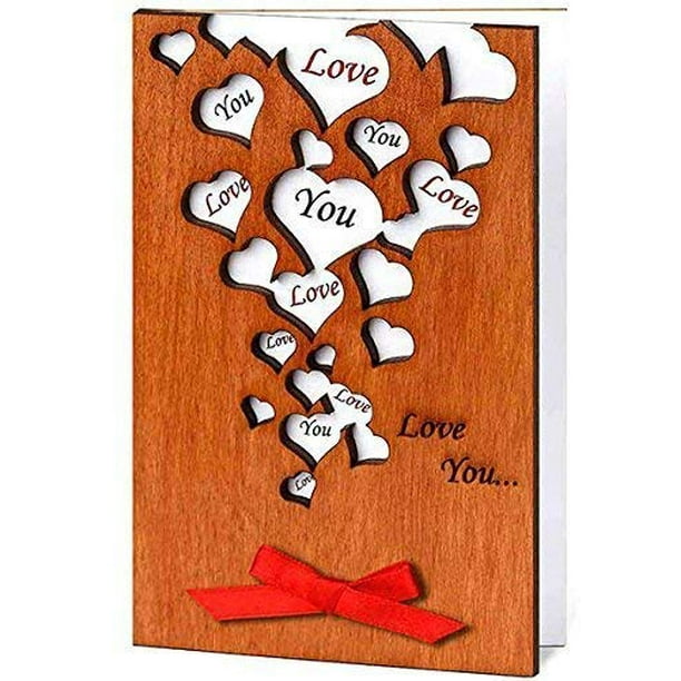 Handmade Love You Many Hearts Real Wood Sentimental